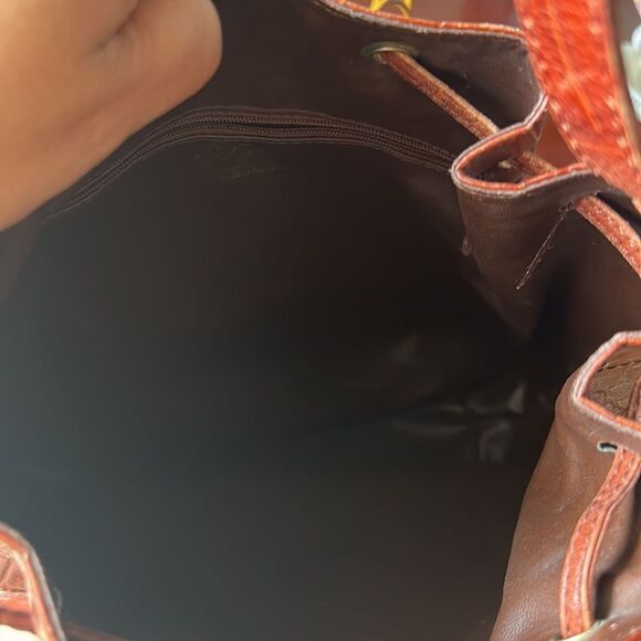 Mateus Genuine brown leather cross bag - Picture 5 of 8